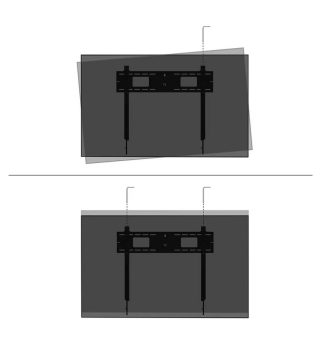 Стойка Neomounts Level-750 Wall Mount XL 100 kg tiltable tilt guard connectable VESA 800x600
