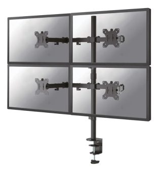 Стойка Neomounts Flat Screen Desk Mount clamp/grommet for 4 Screens