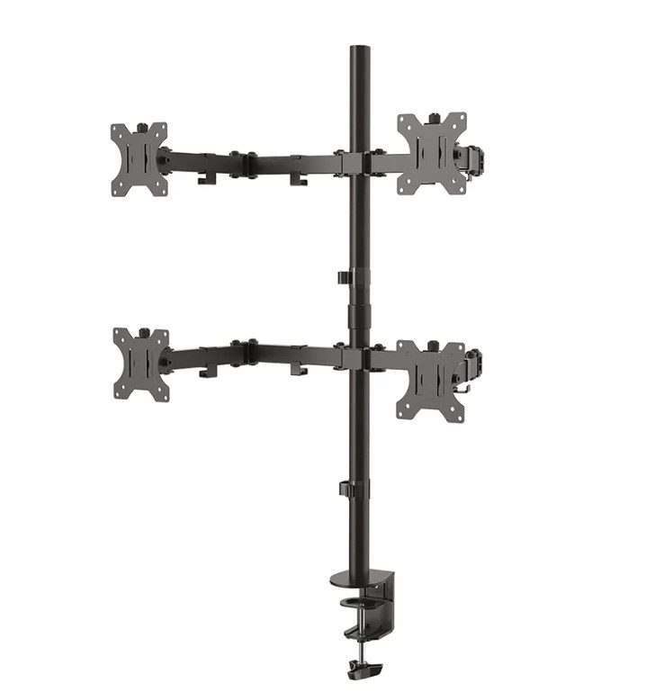 Стойка Neomounts Flat Screen Desk Mount clamp/grommet for 4 Screens