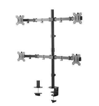 Стойка Neomounts Flat Screen Desk Mount clamp/grommet for 4 Screens