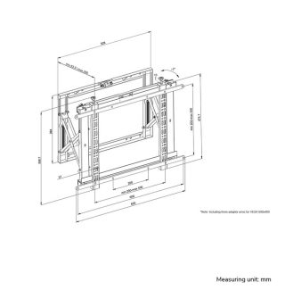 Стойка Neomounts Wall Mounted video wall mount pop-out/lportrait & landscape pre-assembled