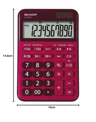 Калкулатор Sharp EL-M335 с конверсия лев-евро и евро-лев