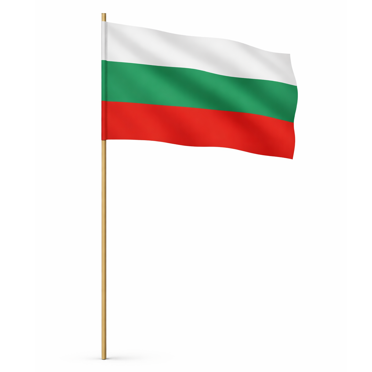 Знаме България 16/22 см. с дървена дръжка