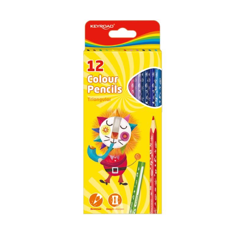 Цветни моливи Keyroad DUO 12 цвята, KR971273