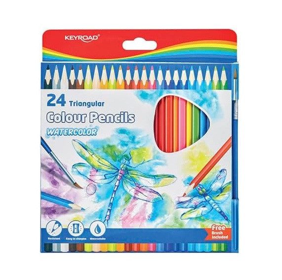 Акварелни цветни моливи Keyroad 24 цвята, KR972680