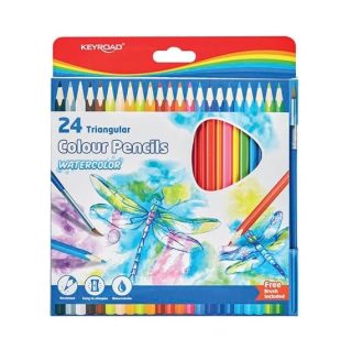 Акварелни цветни моливи Keyroad 24 цвята, KR972680