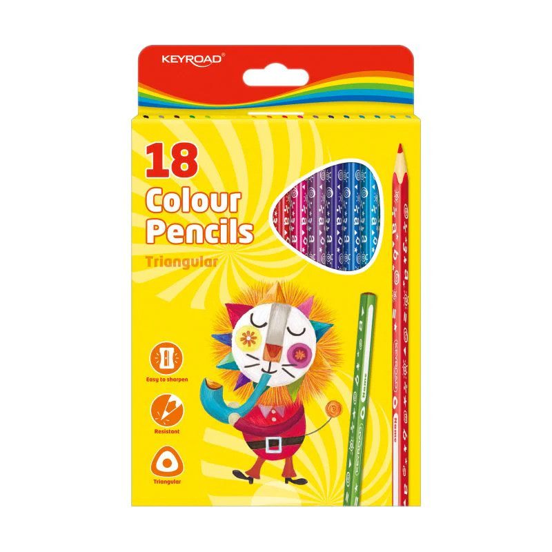 Цветни моливи Keyroad 18 цвята,  KR971275