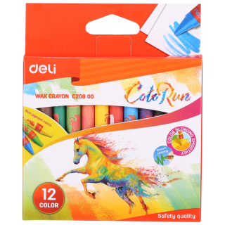 Пастели восъчни 12 цв. Deli Colorun 20800