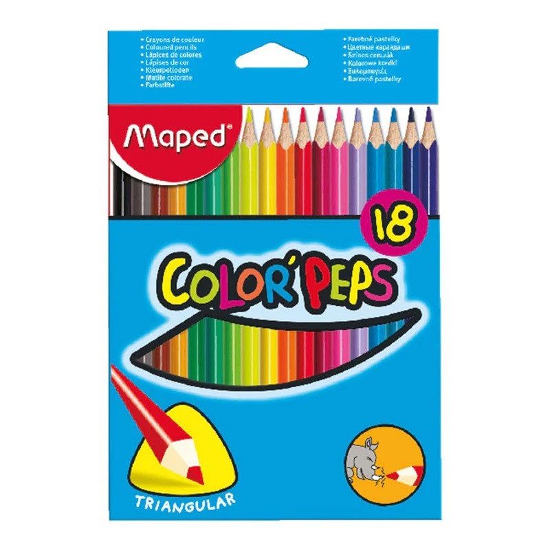 Цветни моливи Maped 18 цвята