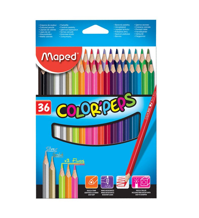 Цветни моливи Maped 36 цвята