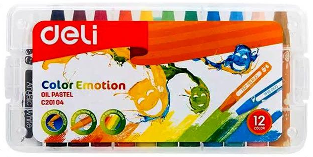 Пастели 12цв. маслени Deli Color Emotion