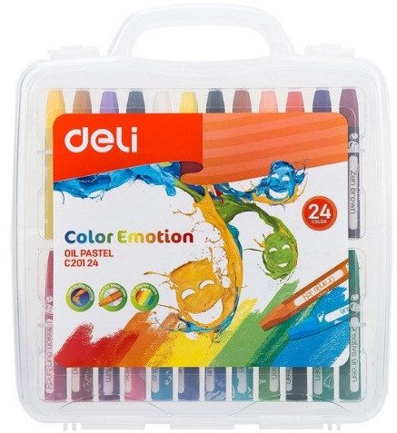 Пастели 24цв. маслени Deli Color Emotion 20124