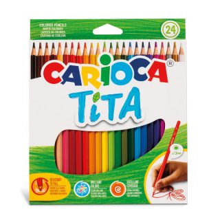 Цветни моливи Carioca Tita 24 цвята