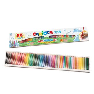 Цветни моливи Carioca Tita 80 цвята