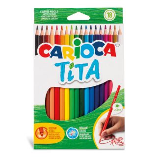 Цветни моливи Carioca Tita 18 цвята