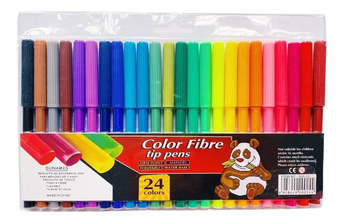 Флумастери Color Fibre tip pens 24 цвята