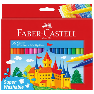 Флумастери FABER-CASTELL Замък 36 цвята