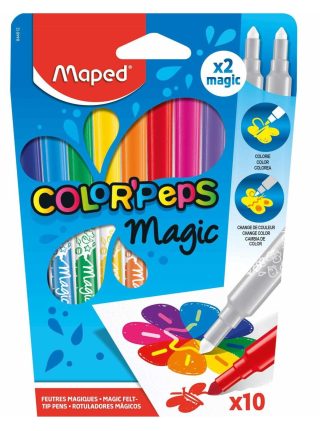 Флумастери 8+2 цвята MAPED Color'Peps Magic