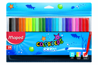Флумастери 24 цвята MAPED OCEAN