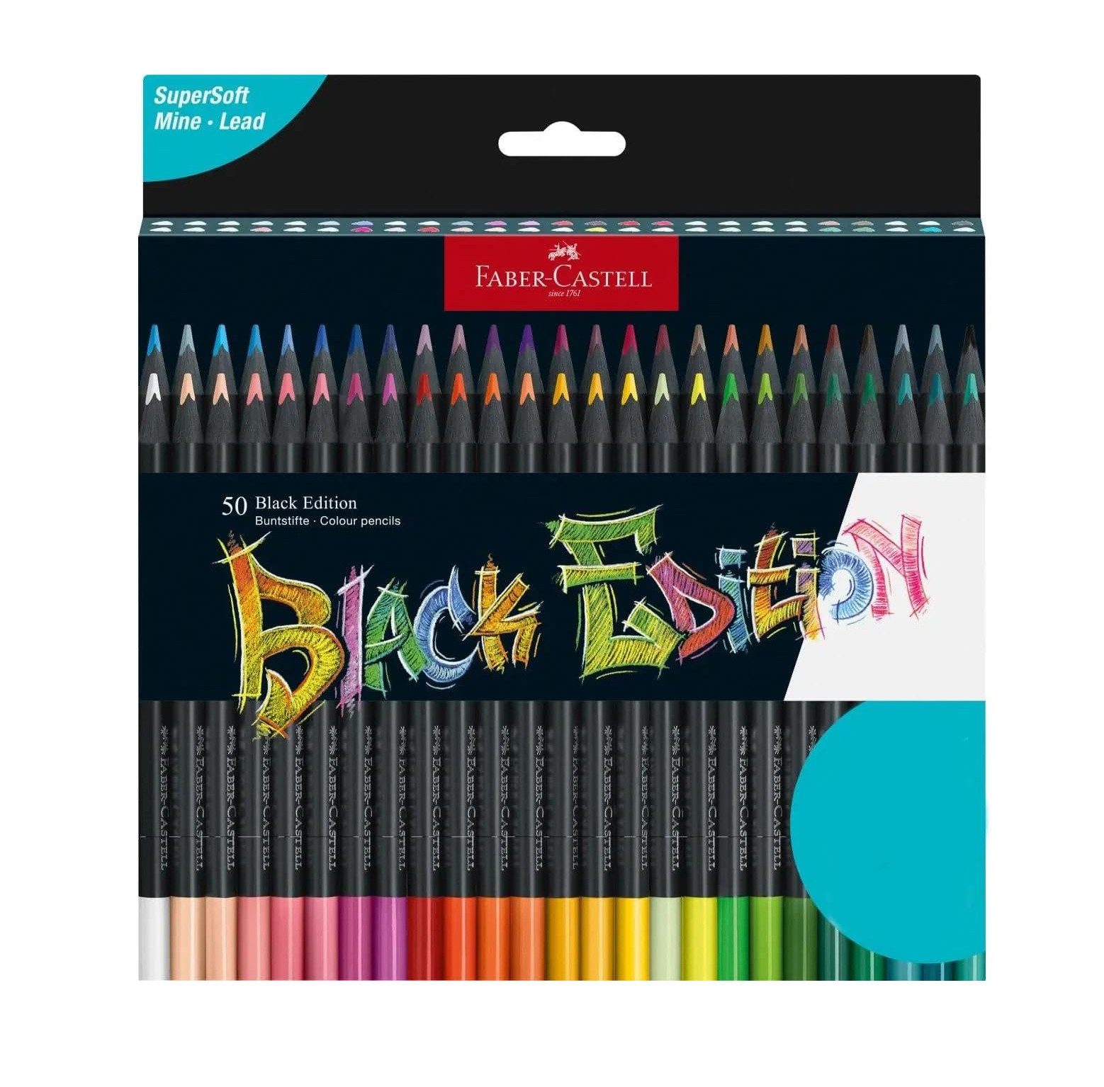 Цветни моливи Faber-Castell Black Edition 50 цвята