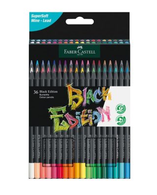 Цветни моливи Faber-Castell Black Edition 36 цвята