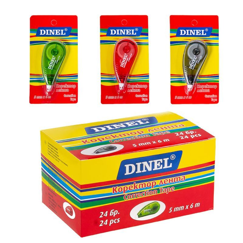 Коректор лента Dinel 5мм 6м МАЛЪК