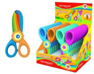Детска ножица Keyroad KR972813 12см SAFETY KIDS, синя