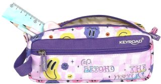 Несесер KEYROAD 2 ципа PURPLE SMILE KR973137