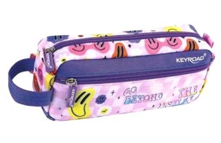 Несесер KEYROAD 2 ципа PURPLE SMILE KR973137