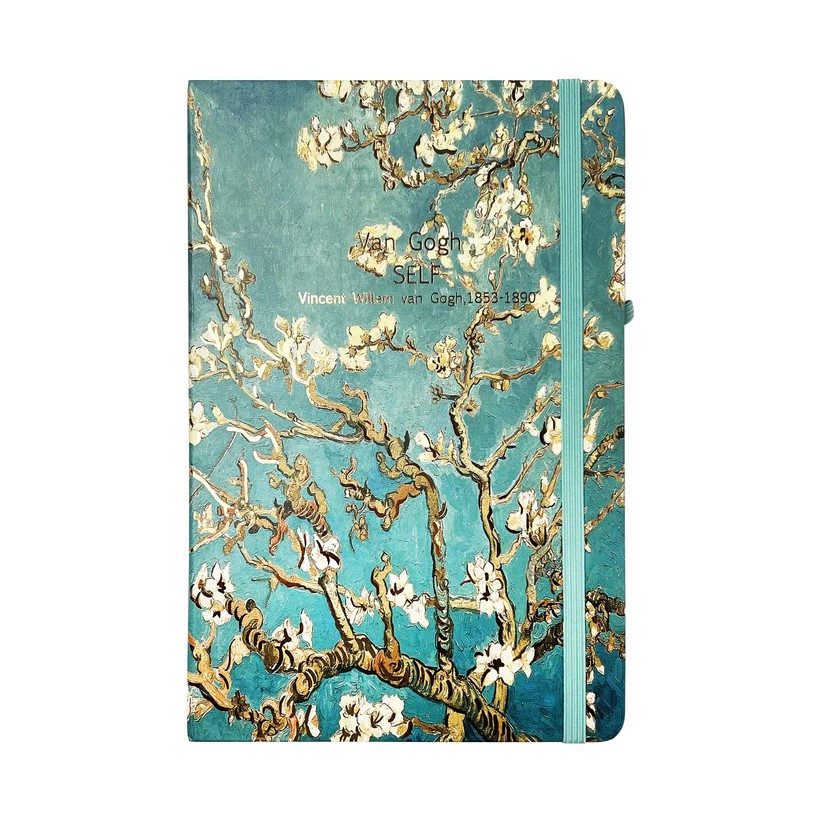 Тефтер с ластик А4 80 л. Van Gogh - Almond Blossoms - 8800-1