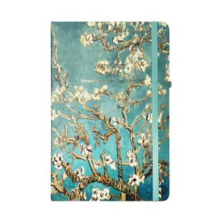 Тефтер с ластик А4 80 л. Van Gogh - Almond Blossoms - 8800-1