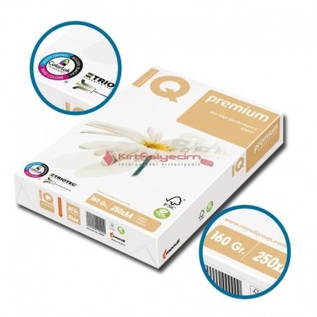 Картон IQ PREMIUM А4 160гр. 250л. БЯЛ