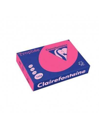 Картон CLAIRE 160гр А4 250Л INT.PINK №1017