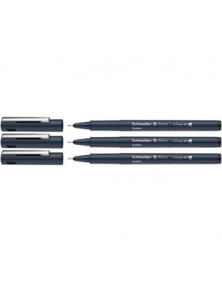 Тънкописец Schneider Pictus, комплект 3 броя, 0.3, 0.5 и 0.7 мм, черен