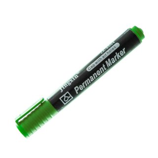 Перманентен маркер  JX-8004, объл връх, зелен