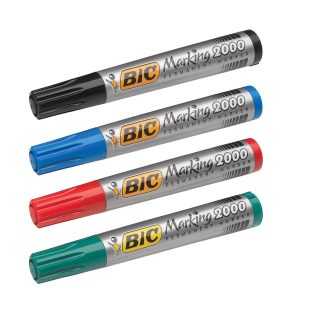 Перманентен маркер BIC Marking 2000, объл връх, зелен