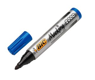 Перманентен маркер BIC Marking 2000, объл връх, син