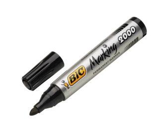 Перманентен маркер BIC Marking 2000, объл връх, черен