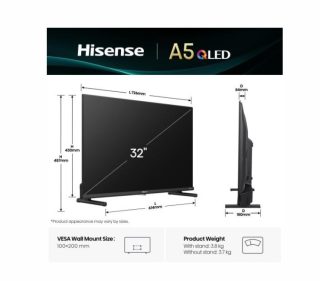 Телевизор Hisense 32" A5Q Full HD 1920x1080, QLED