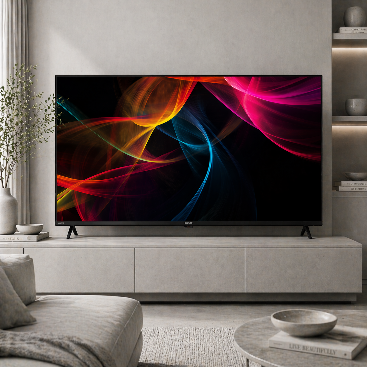 Телевизор Sharp 43HL4265E, 43" Google TV, 4K Ultra HD 3840x2160 Frameless