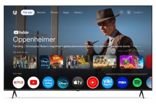 Телевизор Sharp 65HP5265E, 65" QLED Google TV, 4K Ultra HD 3840x2160 Frameless