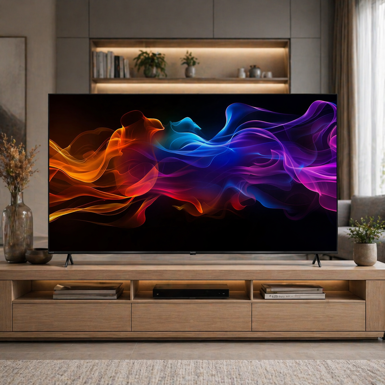 Телевизор Sharp 65HP5265E, 65" QLED Google TV, 4K Ultra HD 3840x2160 Frameless