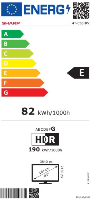 Телевизор Sharp 65HP5265E, 65" QLED Google TV, 4K Ultra HD 3840x2160 Frameless