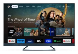 Телевизор Sharp 55FQ8EG, 55" QLED GOOGLE TV, 4K 144Hz Quantum Dot 3840x2160 Aluminium Slim Frameless