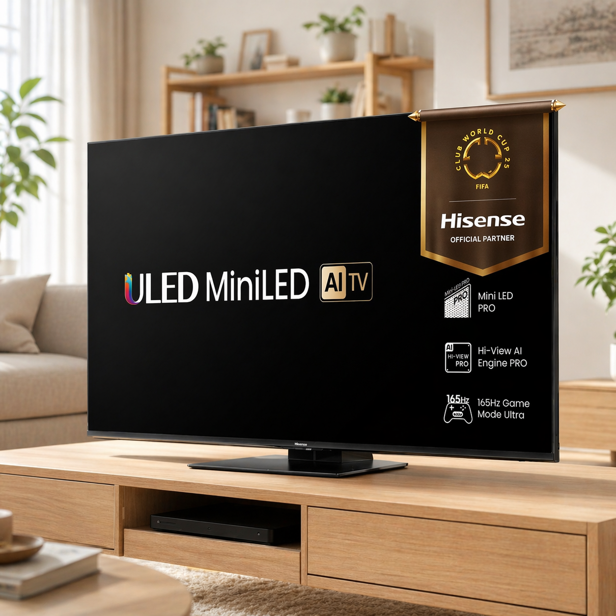 Телевизор Hisense 55" U8Q 4K Ultra HD 3840x2160, Mini Led Pro
