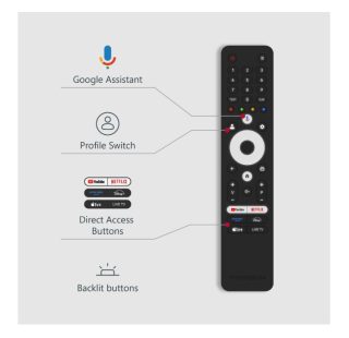Телевизор Thomson Smart QLED Pro TV 55" Google TV, 3840 x 2160