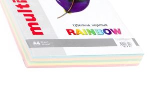 Цветна хартия микс Multi Jet пастел A4 5x50 л. 80 g/m2