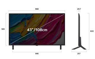Телевизор LG 43QNED80A3A, 43" 4K QNED HDR Smart TV 3840x2160