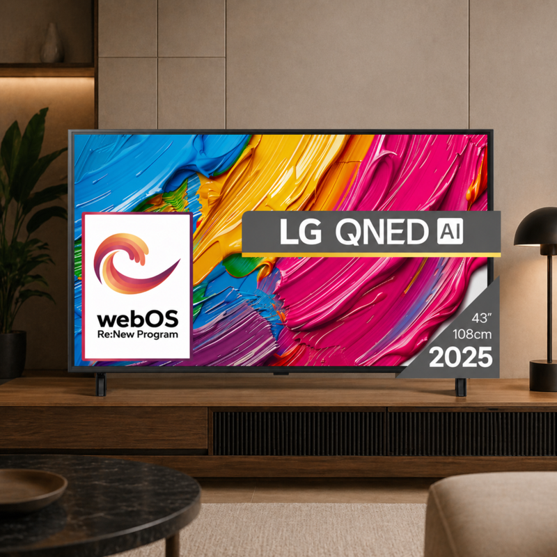 Телевизор LG 43QNED80A3A, 43" 4K QNED HDR Smart TV 3840x2160