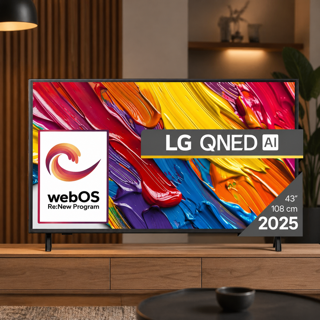 Телевизор LG 43QNED82A3B, 43" 4K QNED HDR Smart TV 3840x2160